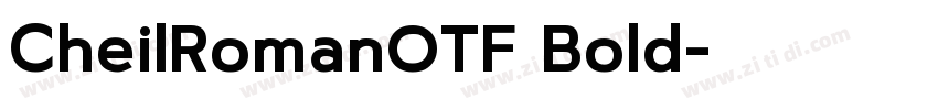 CheilRomanOTF Bold字体转换